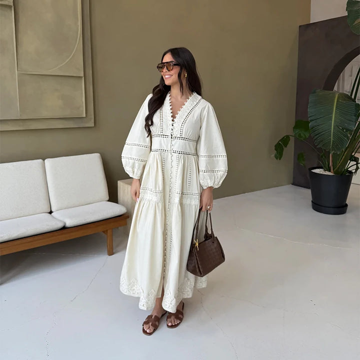 Lace up Maxi Dress
