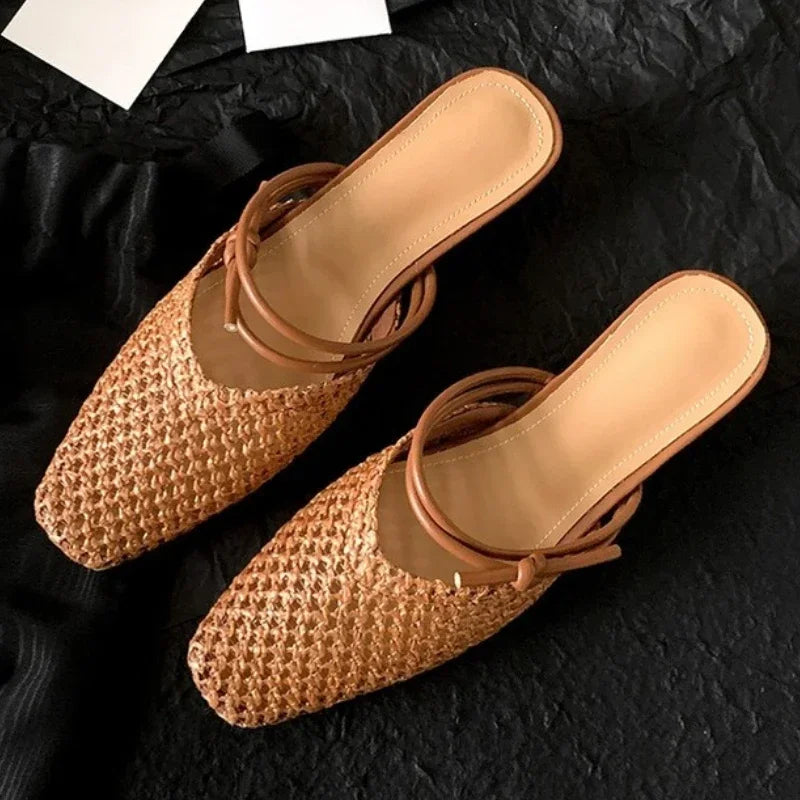 Square Toe Heeled Sandals
