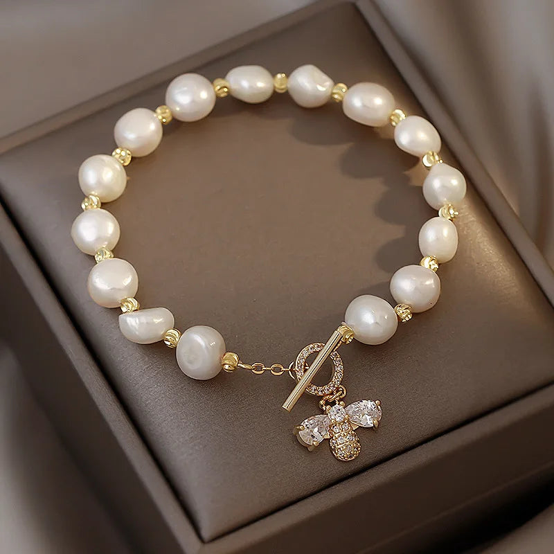 Honeybee Pearl Bracelet