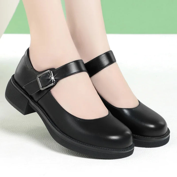 Square Heels Mary Janes