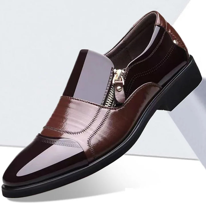 Side Zipper Pointed Shoes