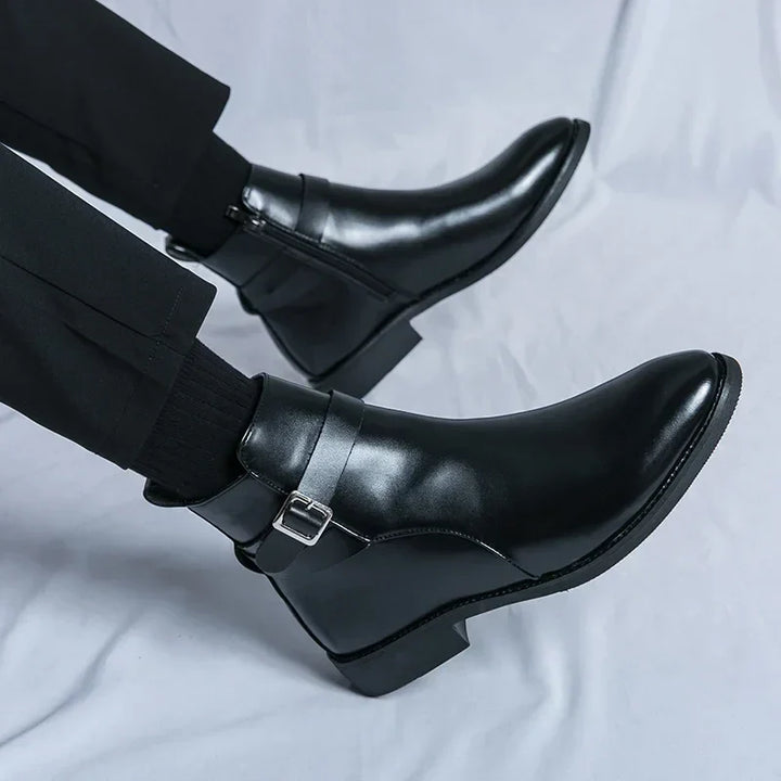 Buckle Chelsea Boots
