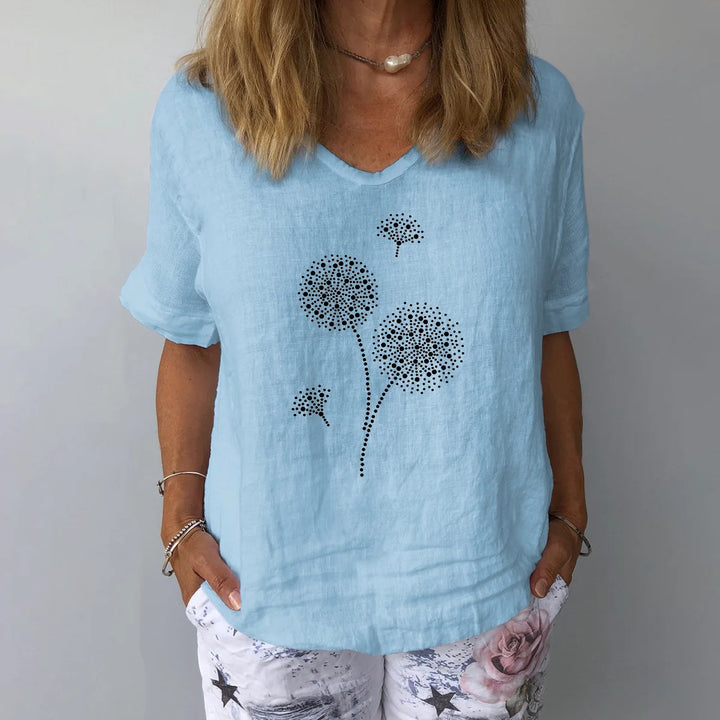 Loose Floral Blouse
