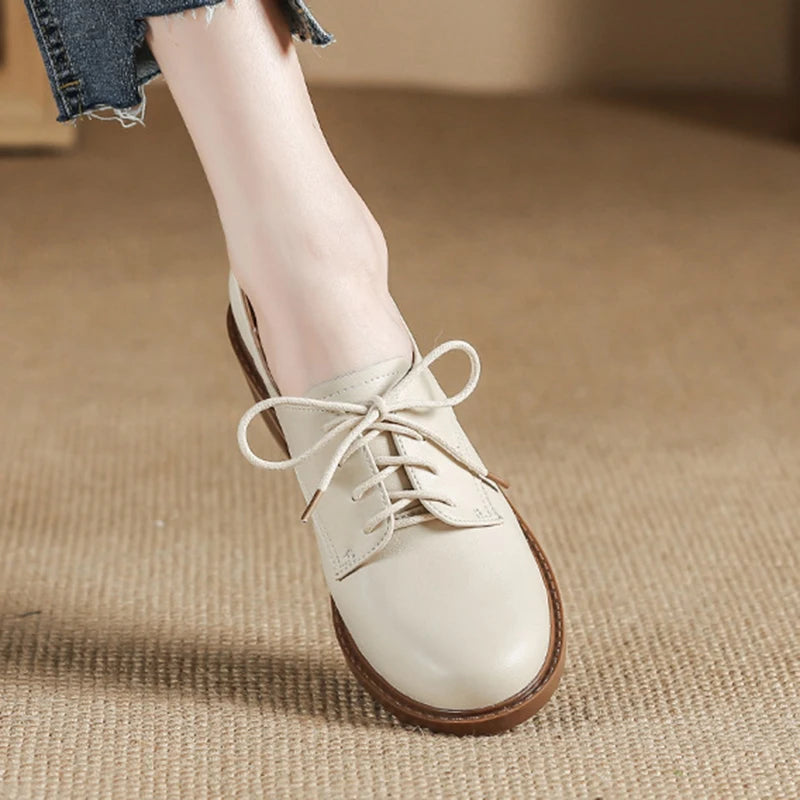 Mid Heel Oxford Shoes