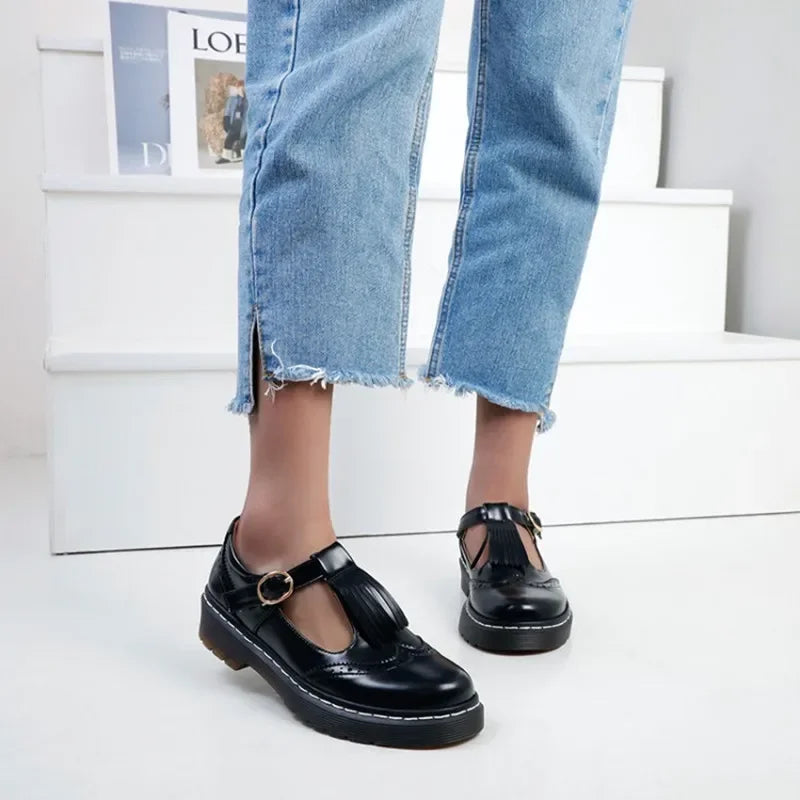 Vintage Fringe Brogue Shoes