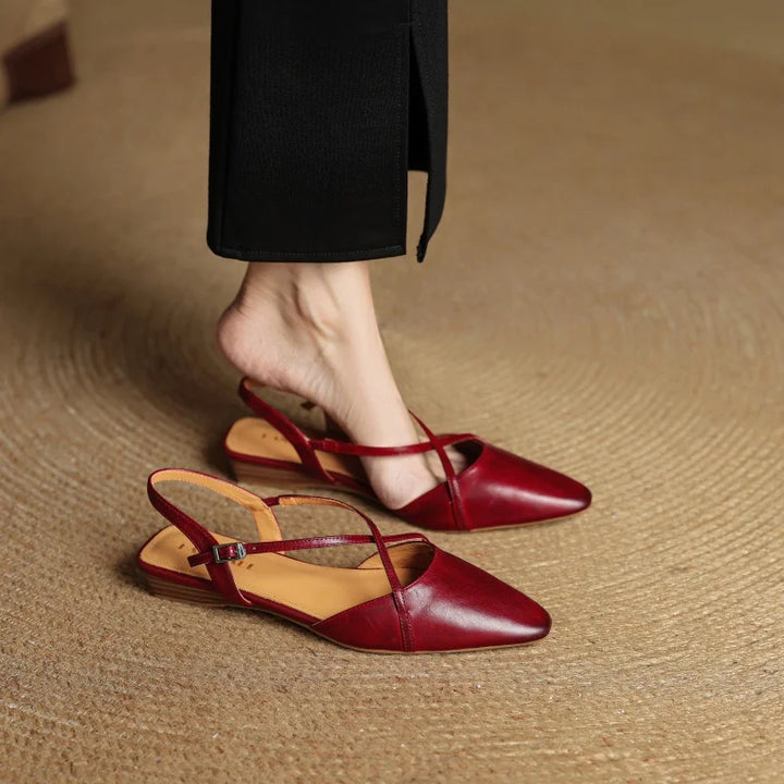 Pointed Toe Flat Sandals