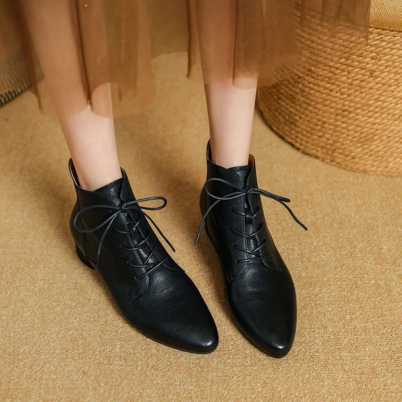 Pointed Toe Low Heel Shoes
