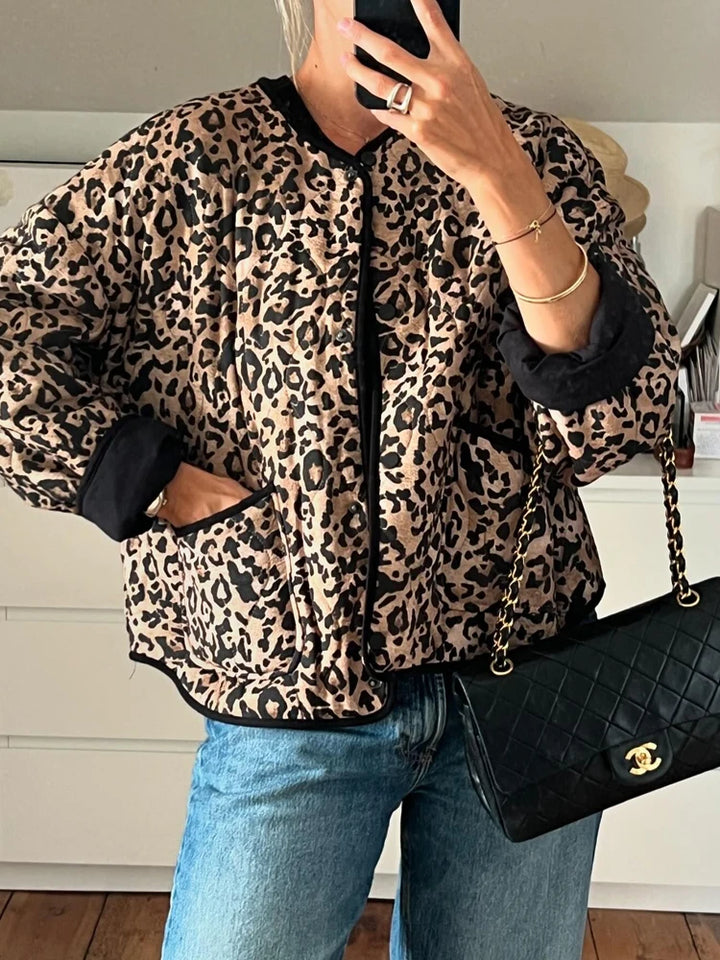 Leopard Quilted Jacket