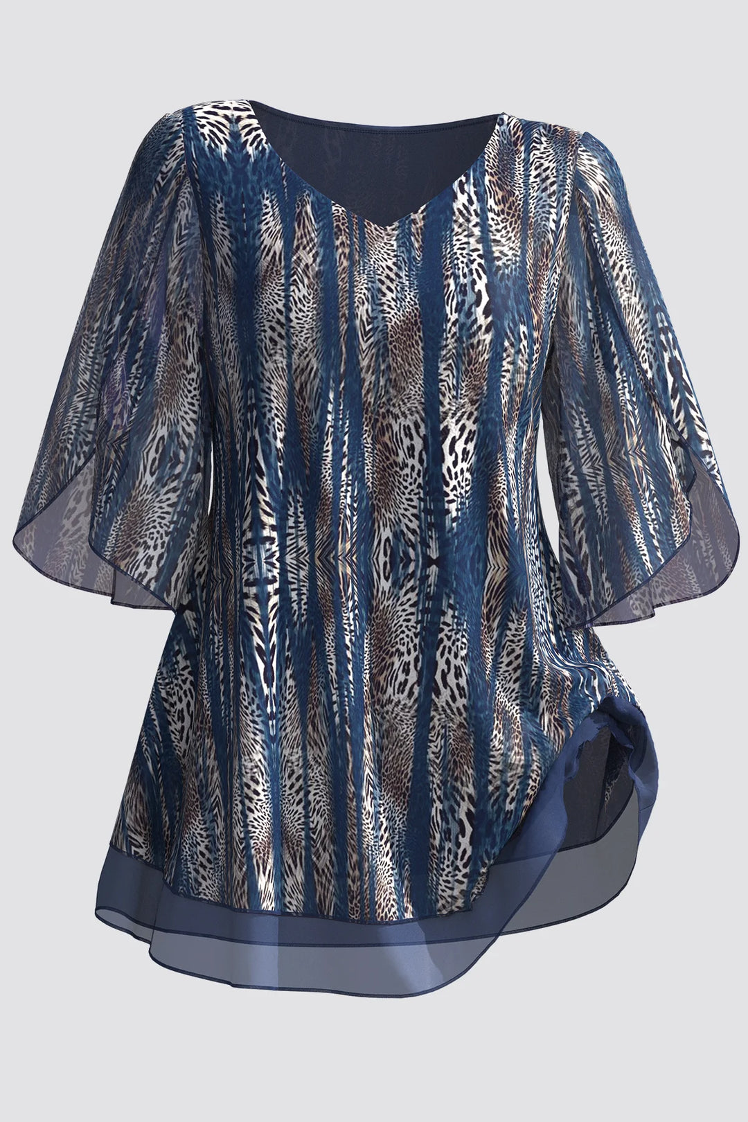 Plus Size V.-neck Blouse