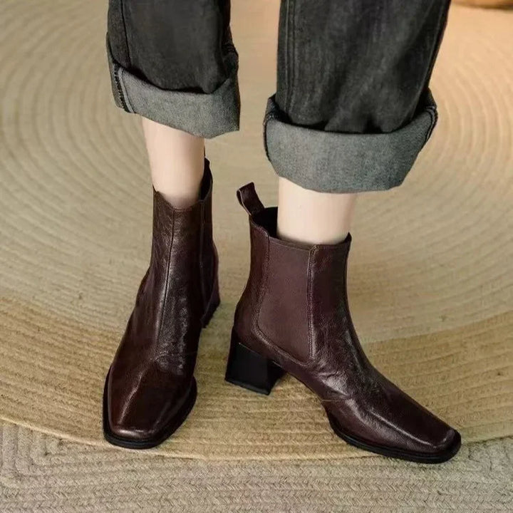 Thick Heel Elegant Boots