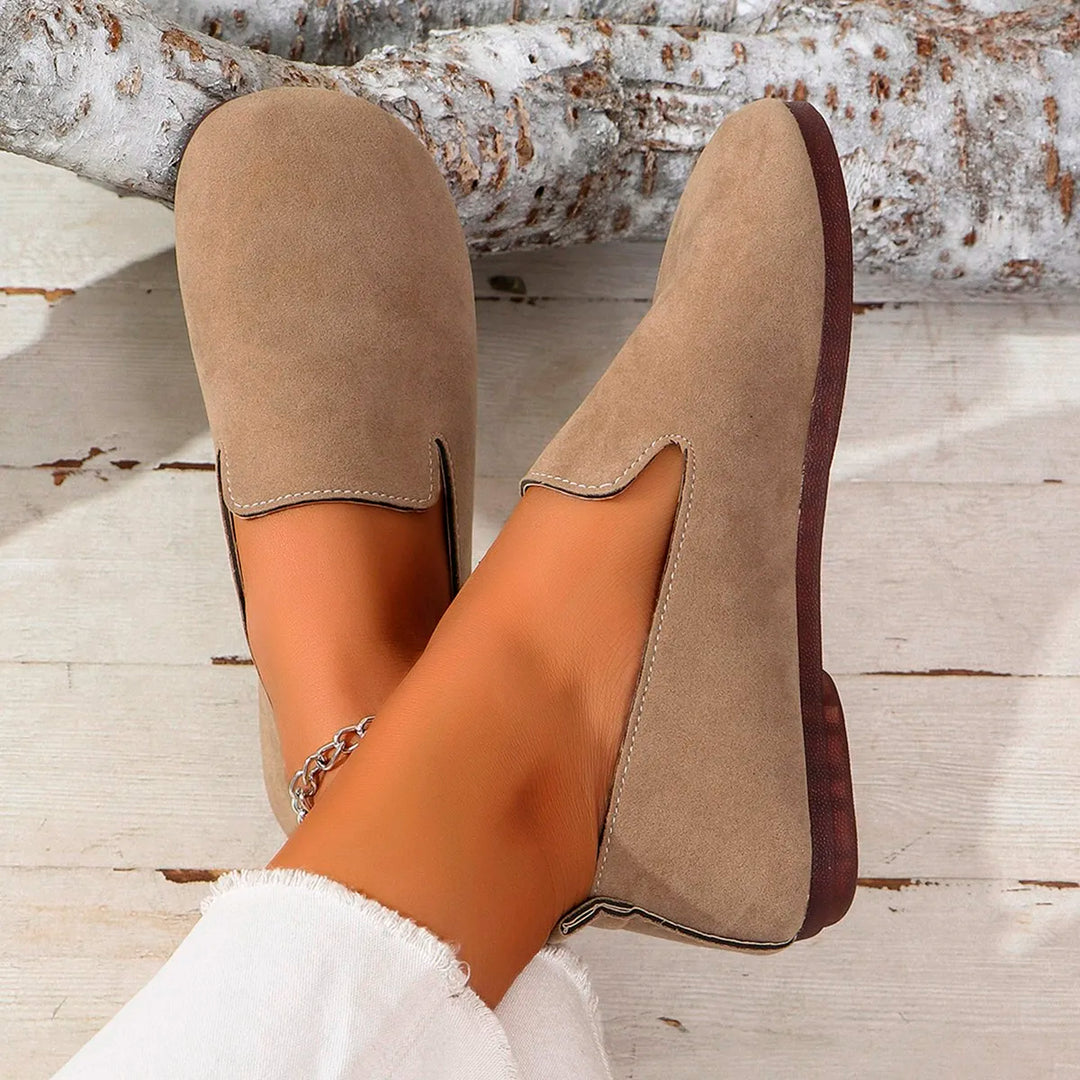 Round Toe Soft Loafers