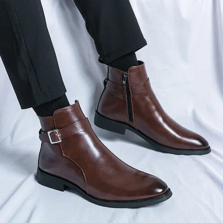 Buckle Chelsea Boots
