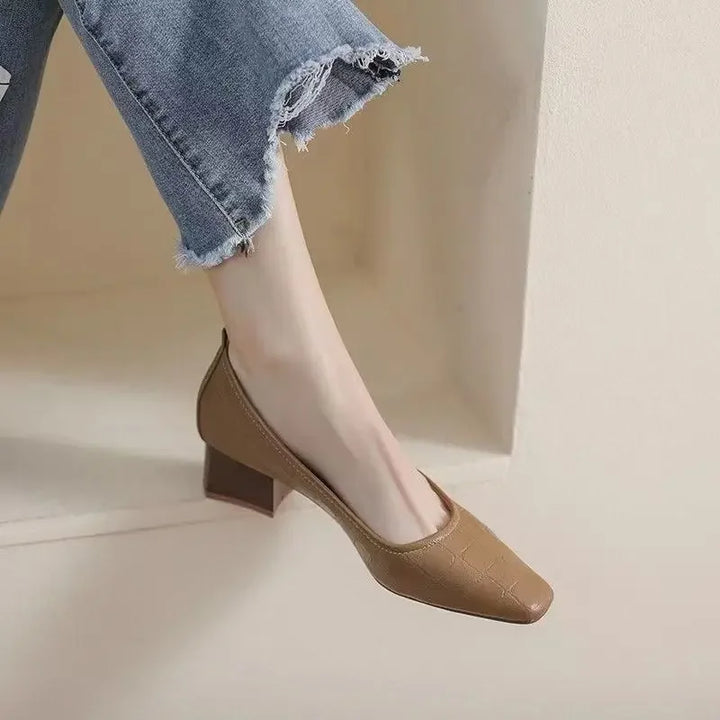 Mid Heel Casual Pumps