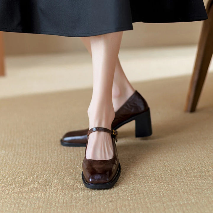 Vintage Square Toe Shoes