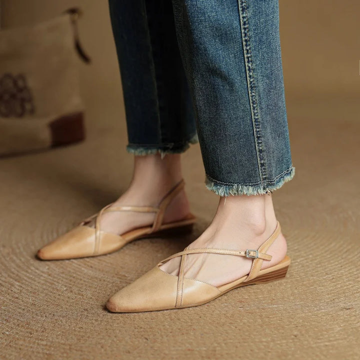 Pointed Toe Flat Sandals
