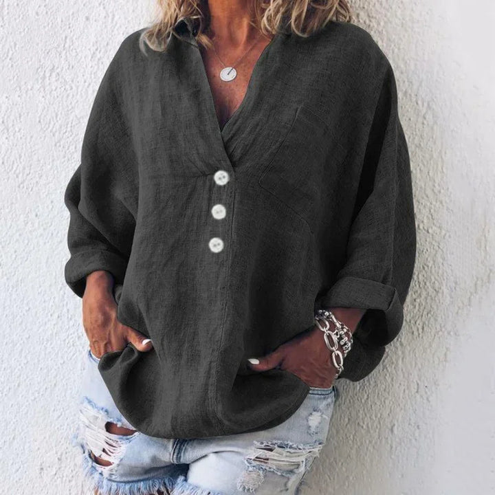 Plus Size V-neck Shirt