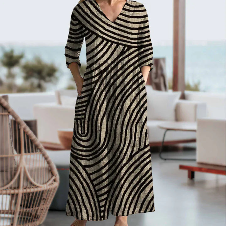 Flattering Striped Dress