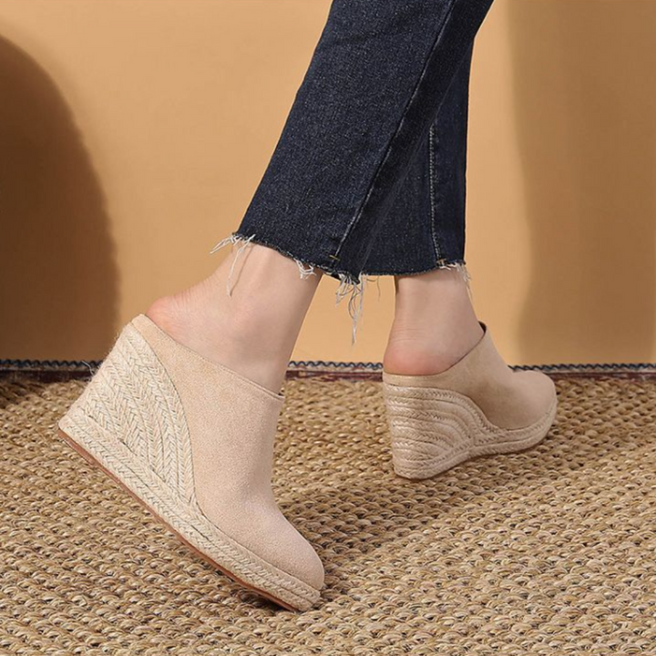 High Wedge Mules