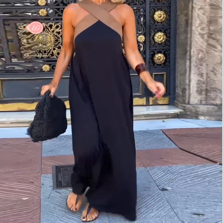 Cross neck Maxi Dress