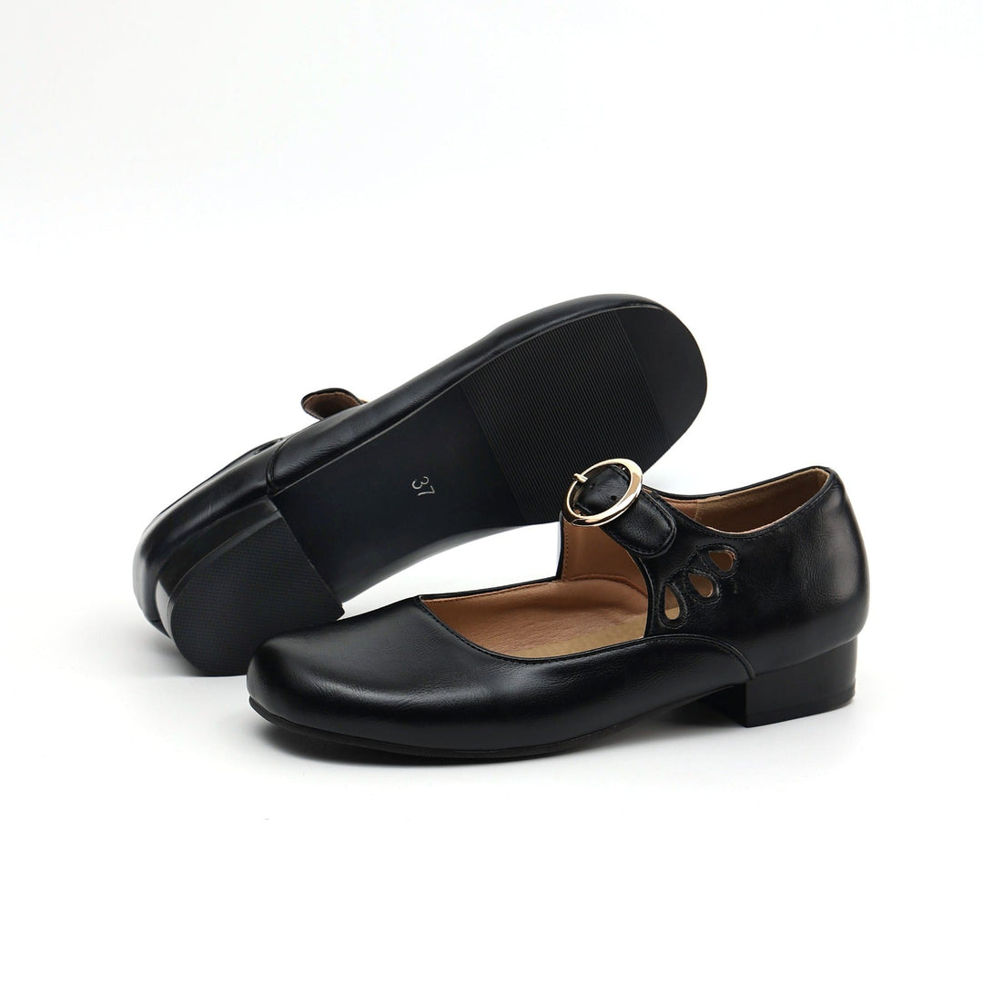 British Buckle Heels