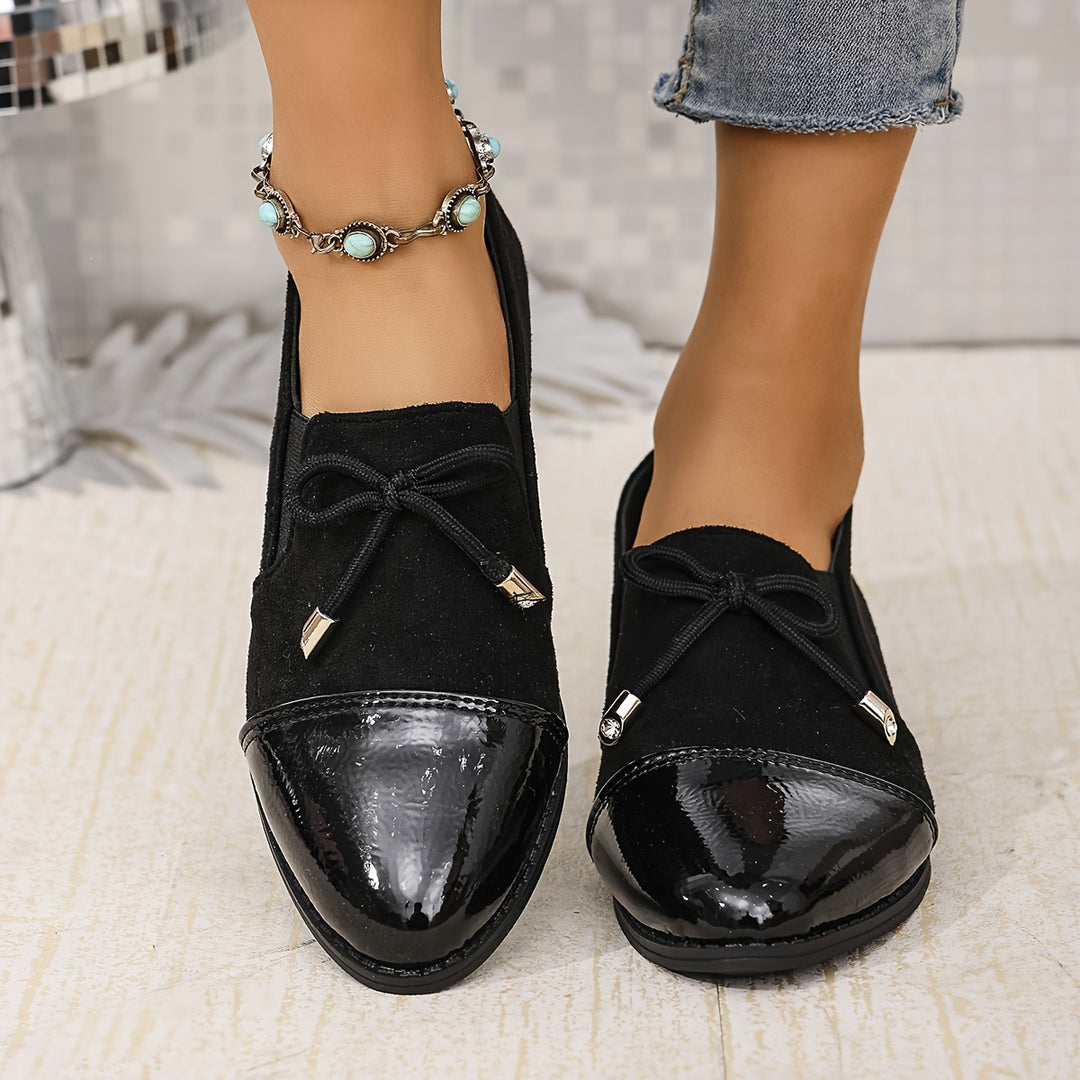 Elegant Solid Color Penny Loafers
