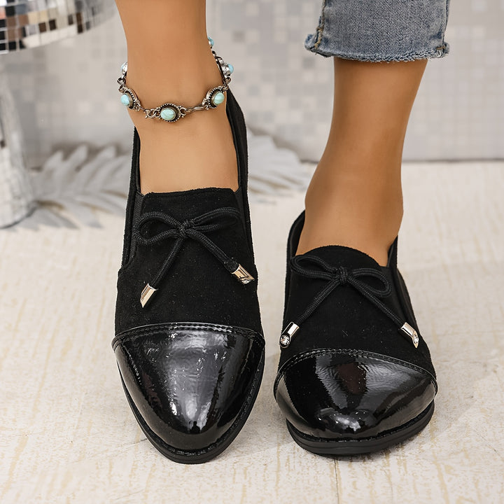 Elegant Solid Color Penny Loafers