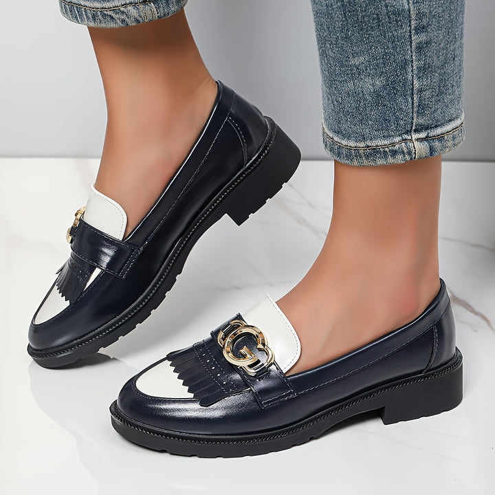 Round Toe Tassel Loafers