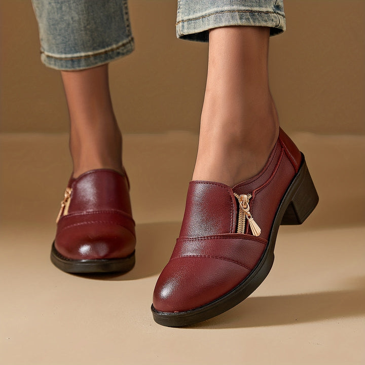 Chunky Platform High-Heel Mules