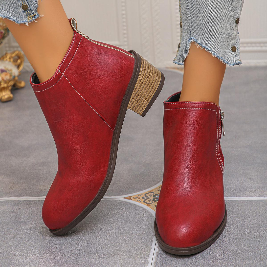 Women's Chunky Heel Ankle Boots