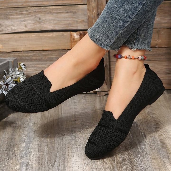 Round Toe Soft Sole Slip On Shoes