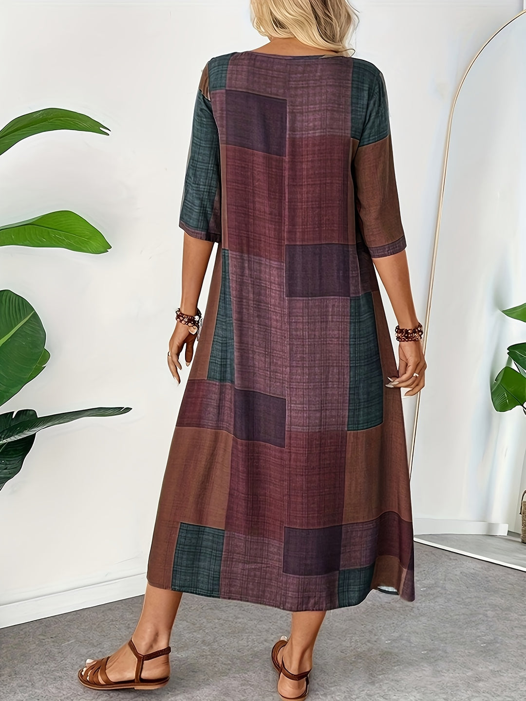 Patchwork Maxi Dress