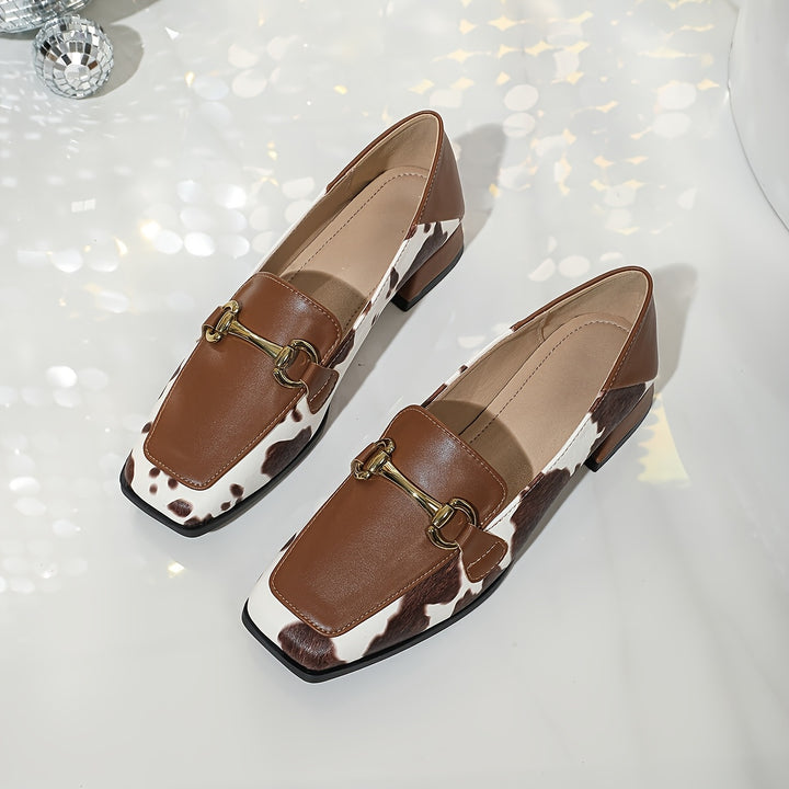 Retro Square Toe Loafers