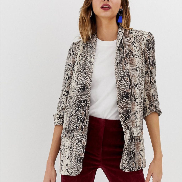 Snake print Blazer