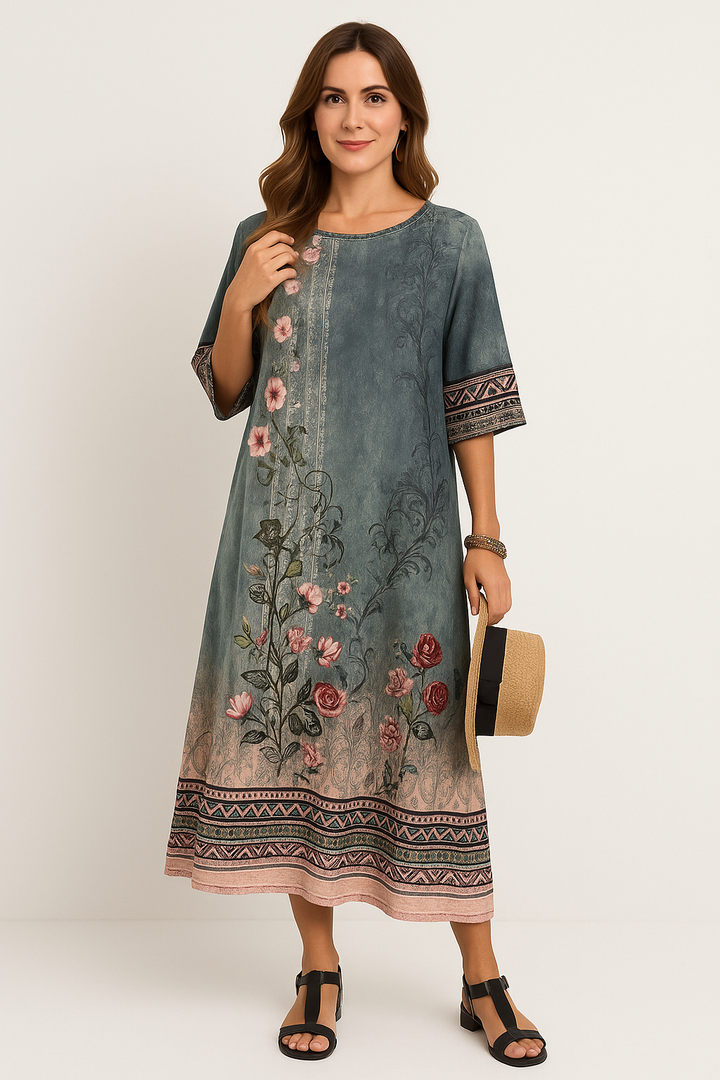 Patchwork Maxi Dress