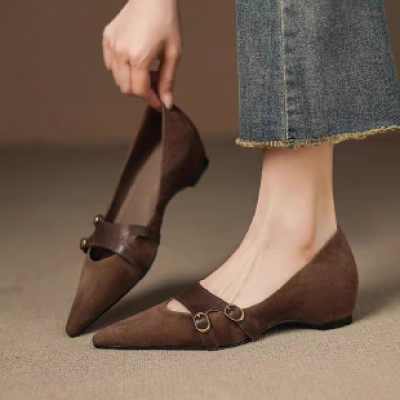 Pointed Toe Mary Jane Flats