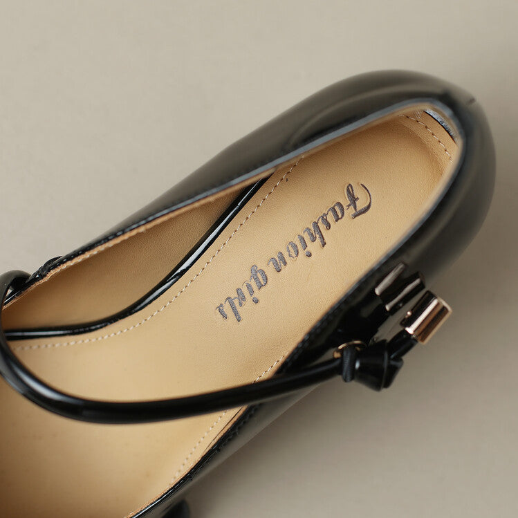 Chunky Heel Low-cut Shoes
