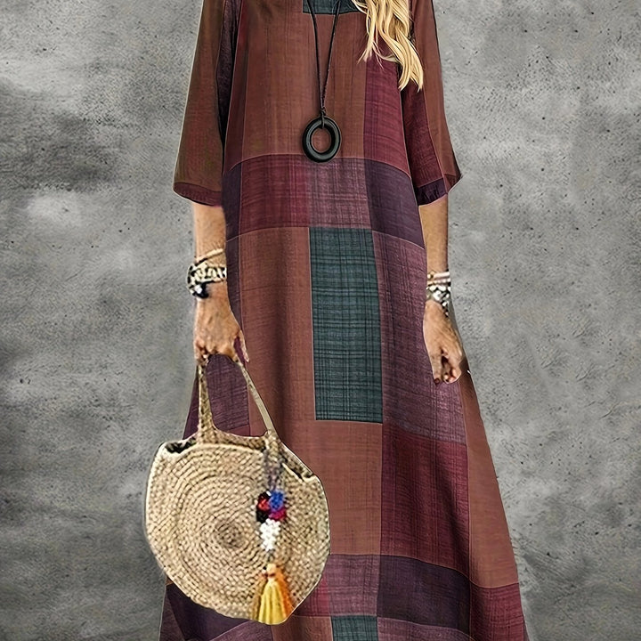 Patchwork Maxi Dress