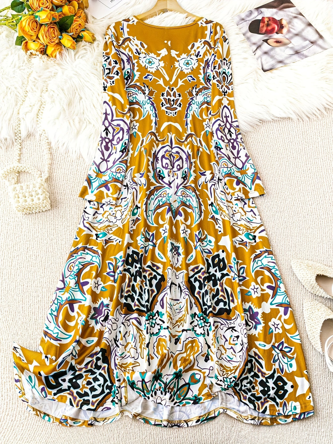 Vintage Long Sleeve Dress