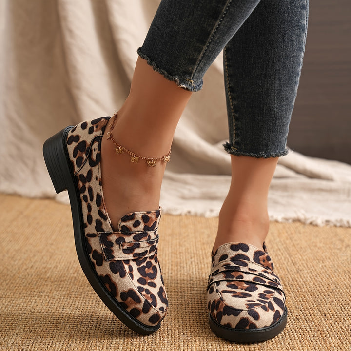 Women's Leopard Print Loafers