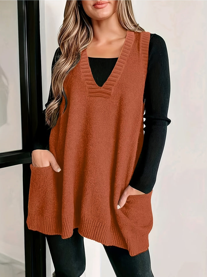 Knit V-Neck Vest