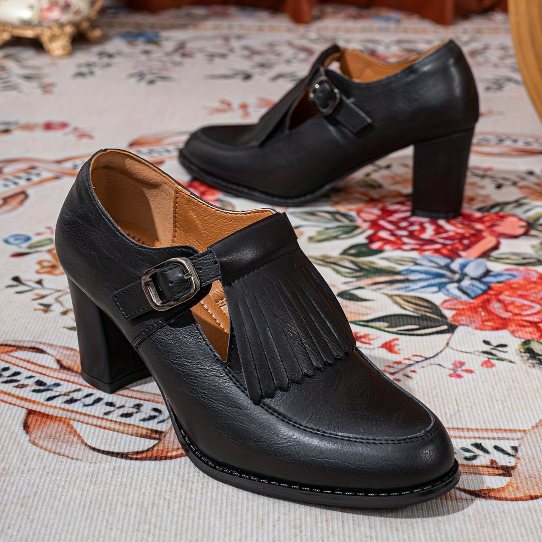 British Style Casual Retro T-Strap Shoes