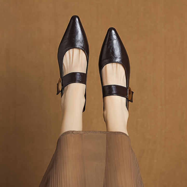 Women's Pointed Toe Retro Loafers