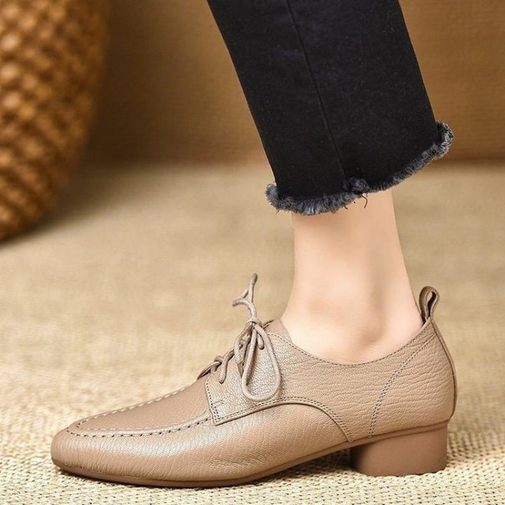 Low Heel Lace Up Shoes