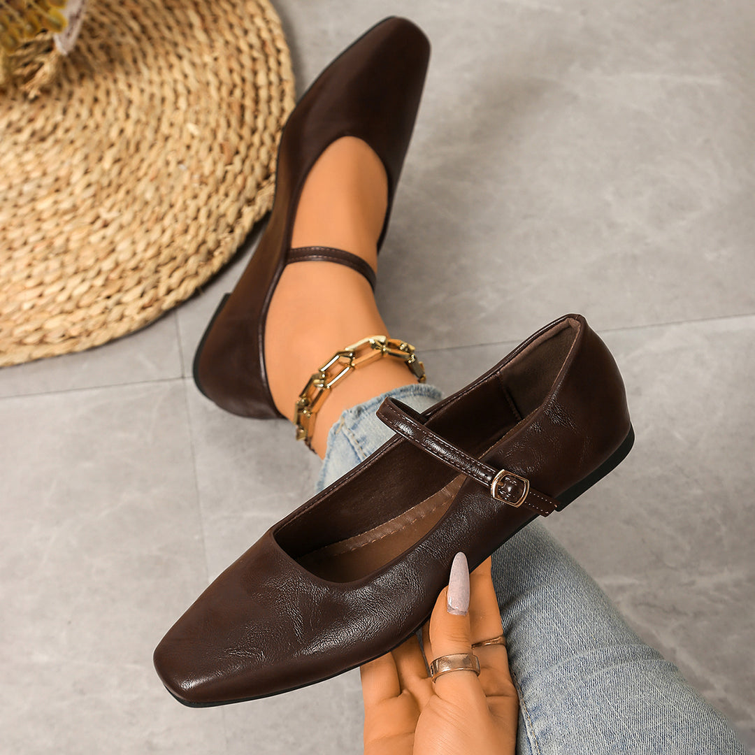Retro Mary Jane Flats