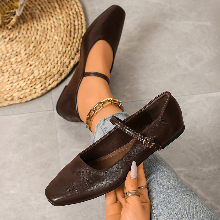 Retro Mary Jane Flats