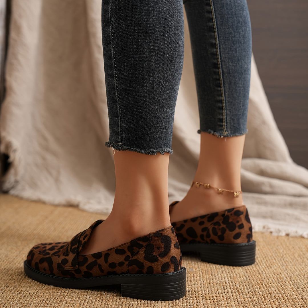 Women's Leopard Print Loafers