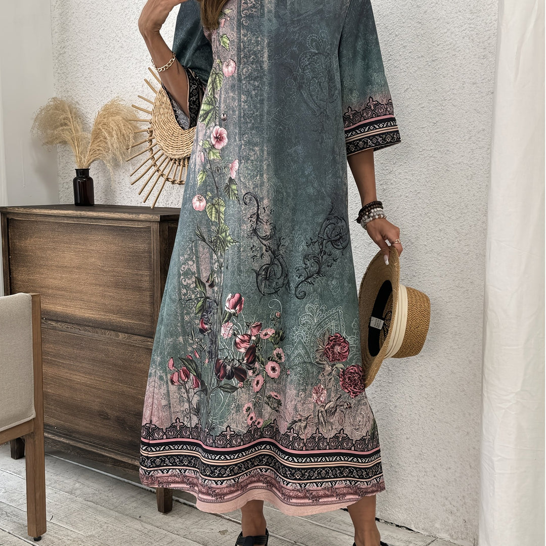 Patchwork Maxi Dress