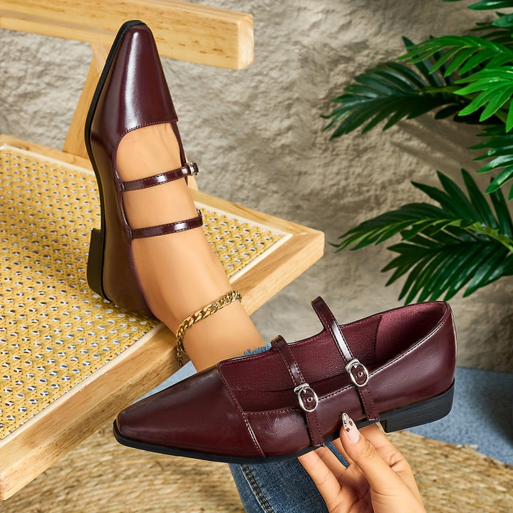 Retro British Square Toe Mary Jane Shoes