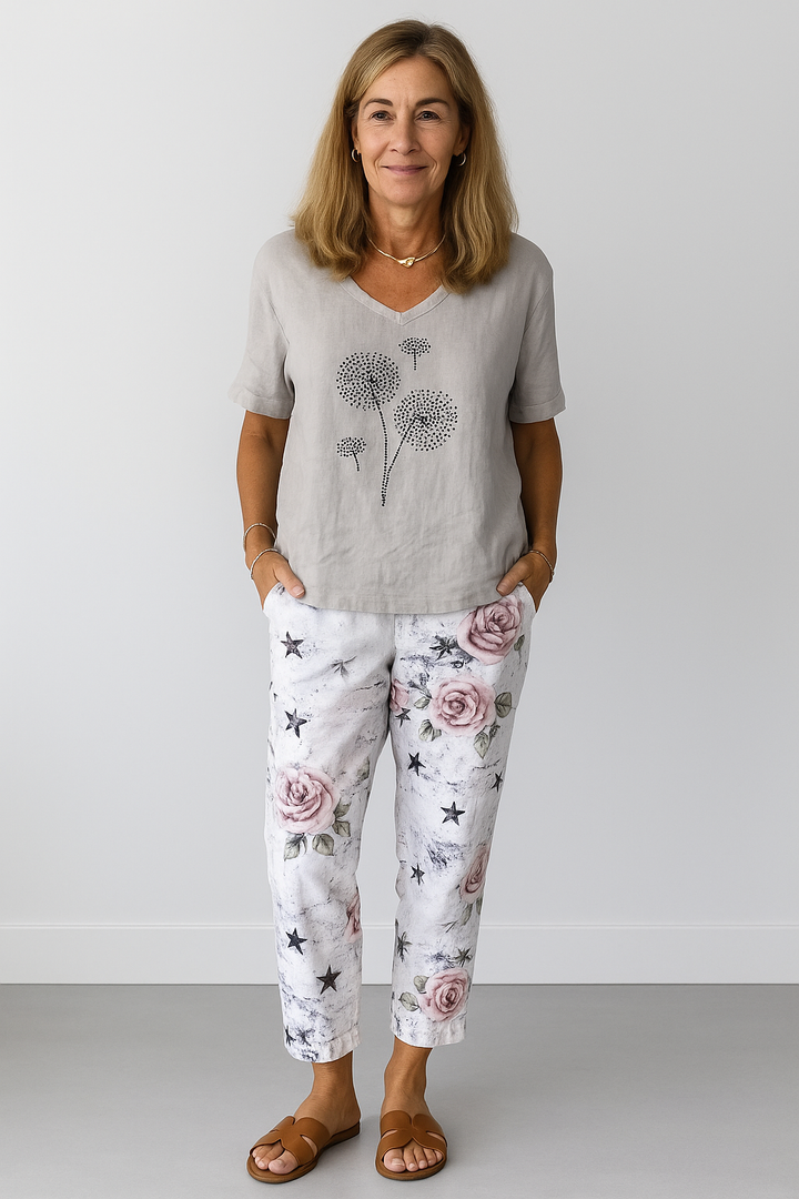 Loose Floral Blouse