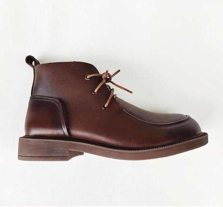 Wide Toe Box Lace up Boots